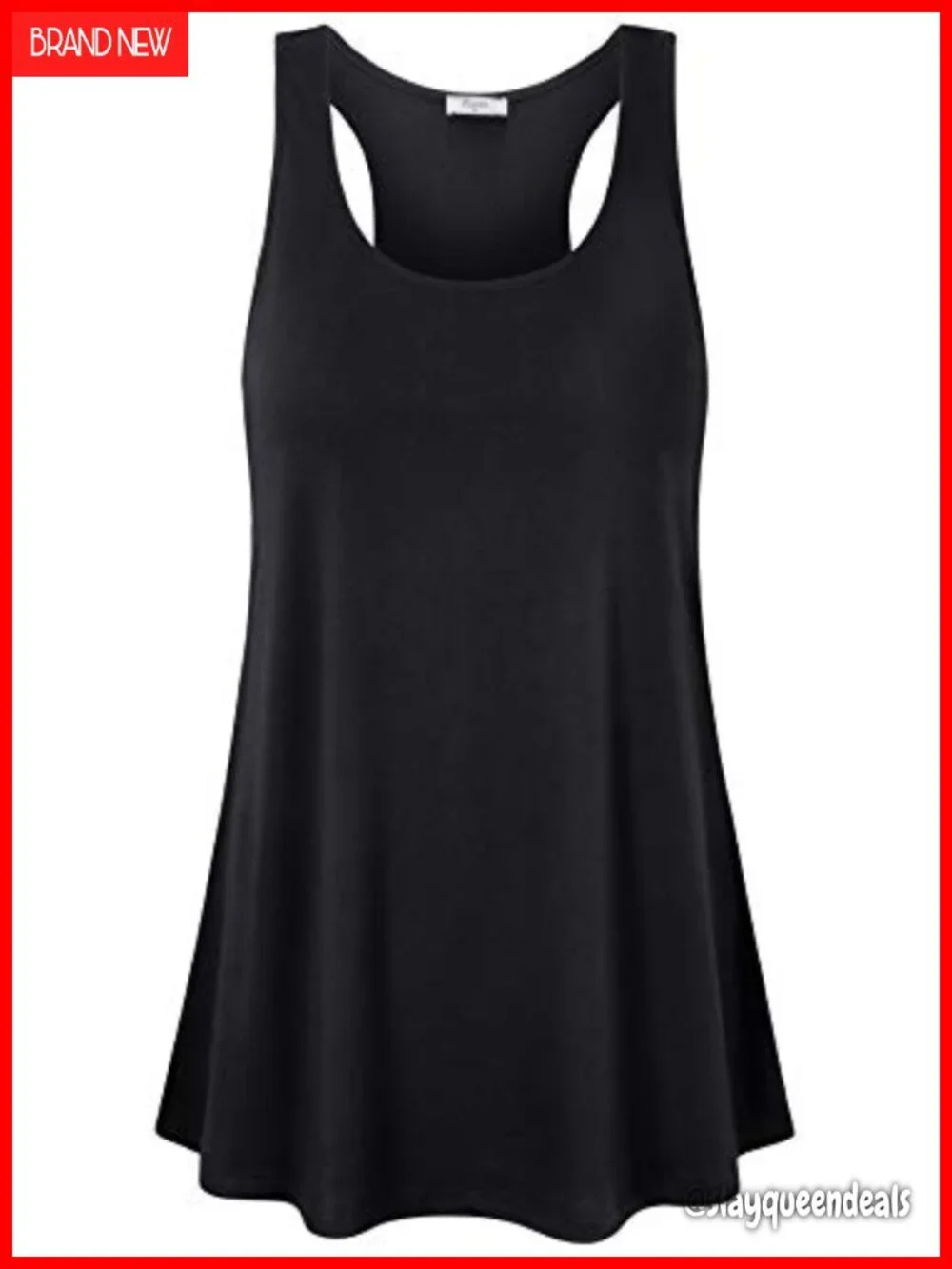 Racerback Workout Tank Top Women Long Flowy Sleeveless Yoga Running Gym